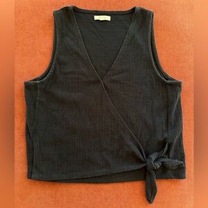 Madewell Classic Black V-Neck Blouse
